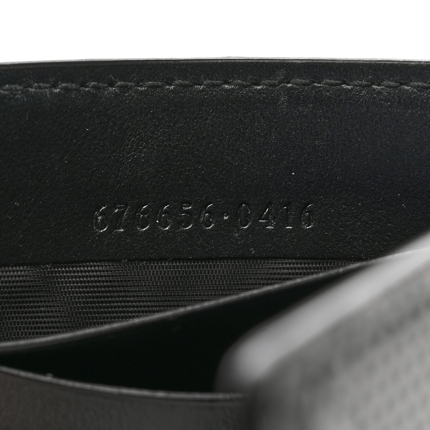 Calfskin GG Tennis Embossed Bi-Fold Wallet Black