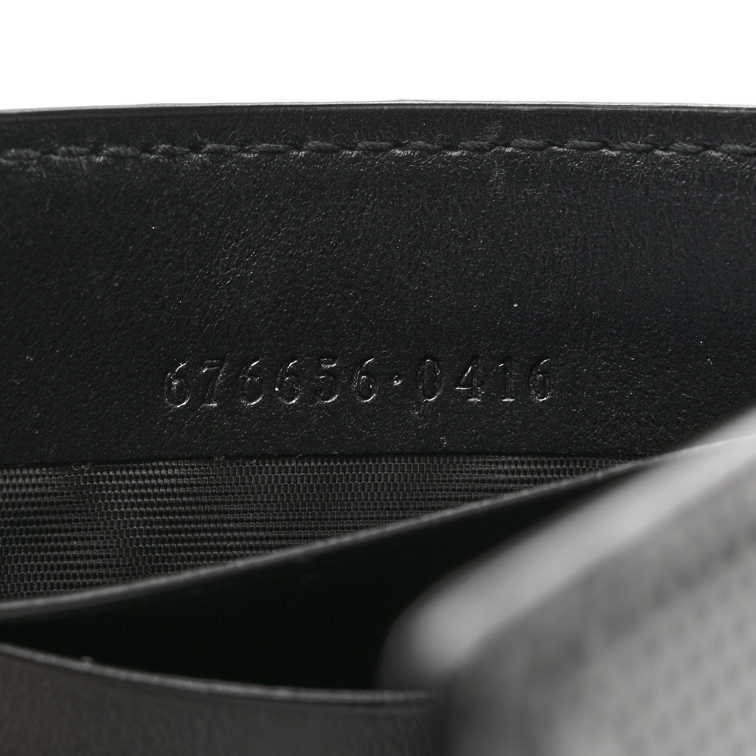 Gucci Calfskin GG Tennis Embossed Bi-Fold Wallet Black 7 of 9