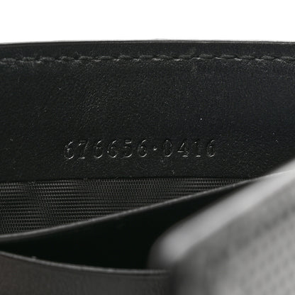 Gucci Calfskin GG Tennis Embossed Bi-Fold Wallet Black 7 of 9