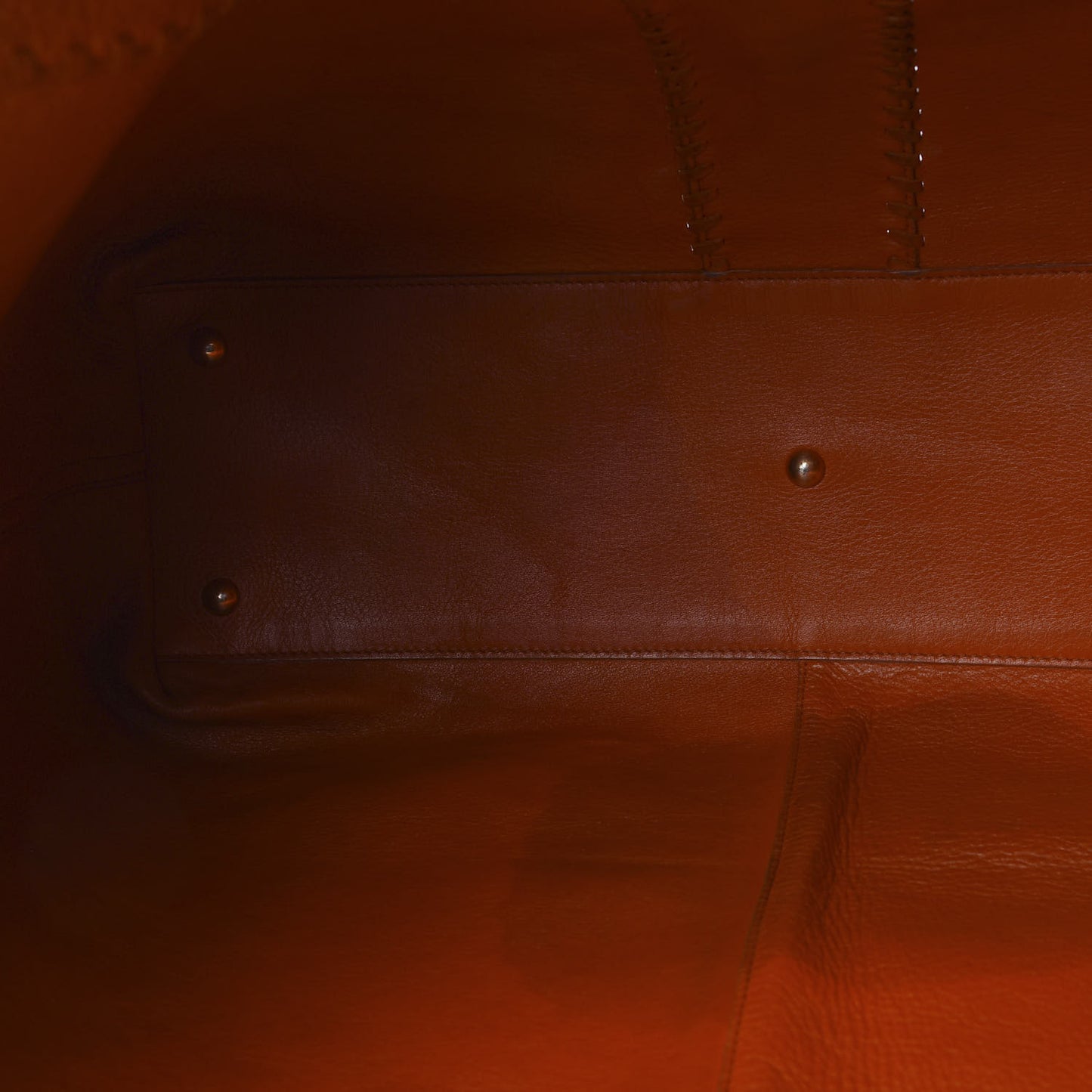 Calfskin Medium Neo Double Reversible Tote Orange Brown