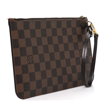 Louis Vuitton Damier Ebene Neverfull MM GM Pochette 3 of 9