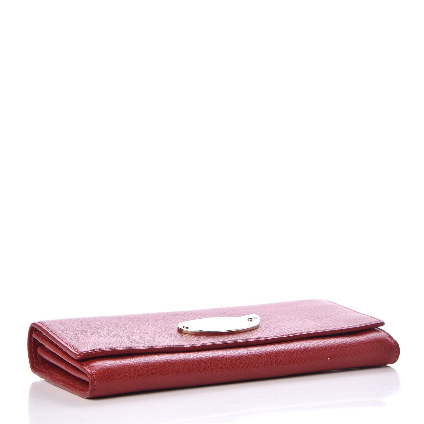 Classic Grain Continental Wallet Poppy Red