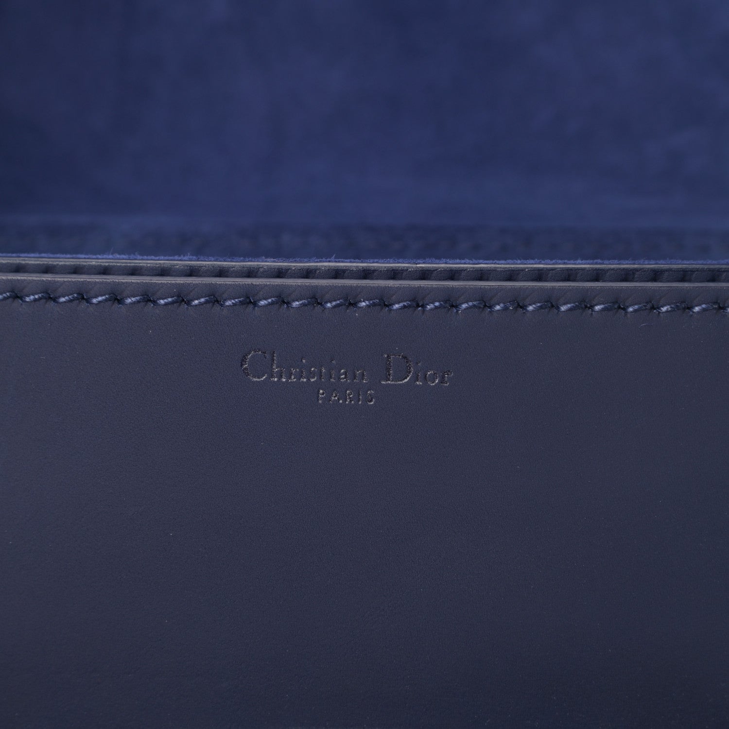Christian Dior Ultra Matte Calfskin Dio(r)evolution Flap Bag Navy 6 of 13