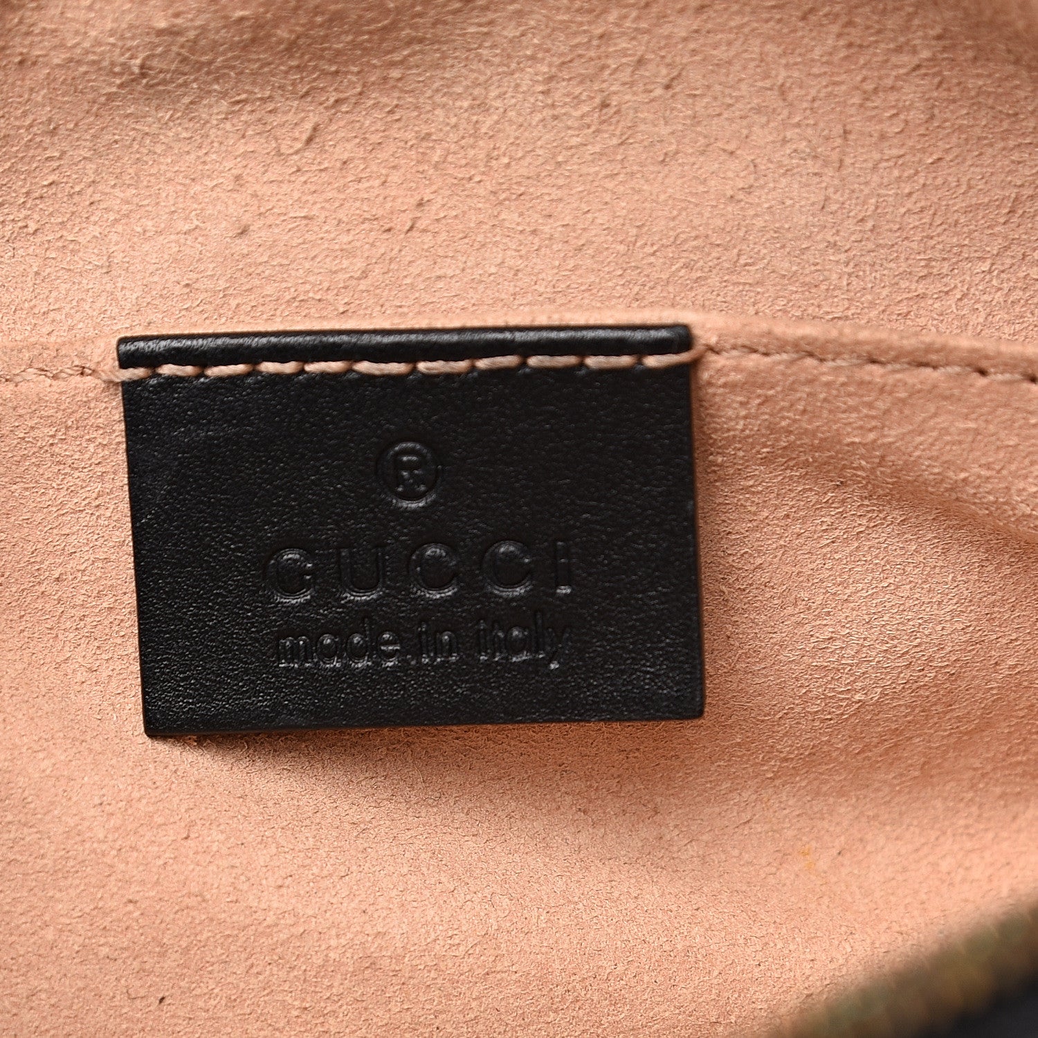 Gucci Calfskin Matelasse GG Marmont Belt Bag 85 34 Black 2 of 12
