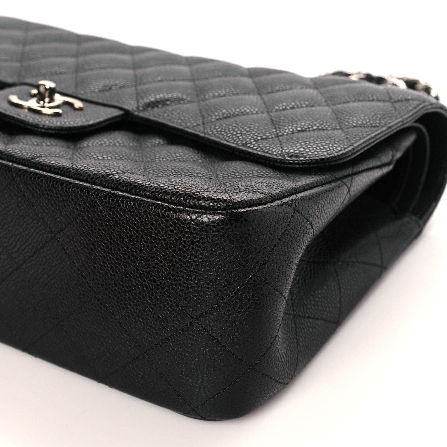 Chanel Caviar Quilted Jumbo Double Flap Black 9 of 9