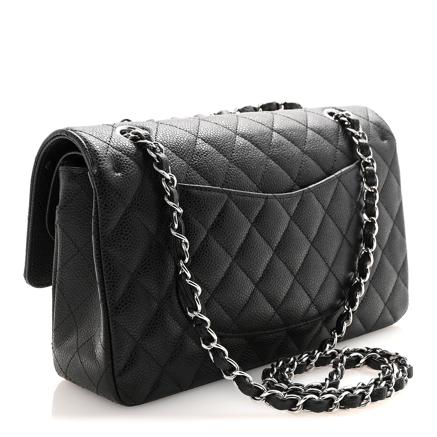 Chanel Caviar Quilted Medium Double Flap Black 3 of 10