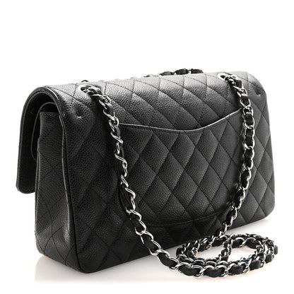 Chanel Caviar Quilted Medium Double Flap Black 3 of 10
