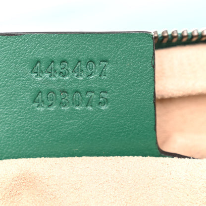 Gucci Calfskin Matelasse Small GG Marmont Shoulder Bag Emerald Green 7 of 10