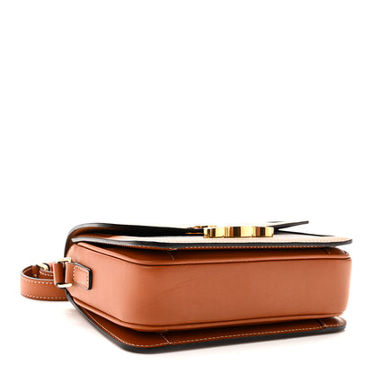 Celine Calfskin Triomphe Canvas Teen Triomphe Bag Tan 4 of 11