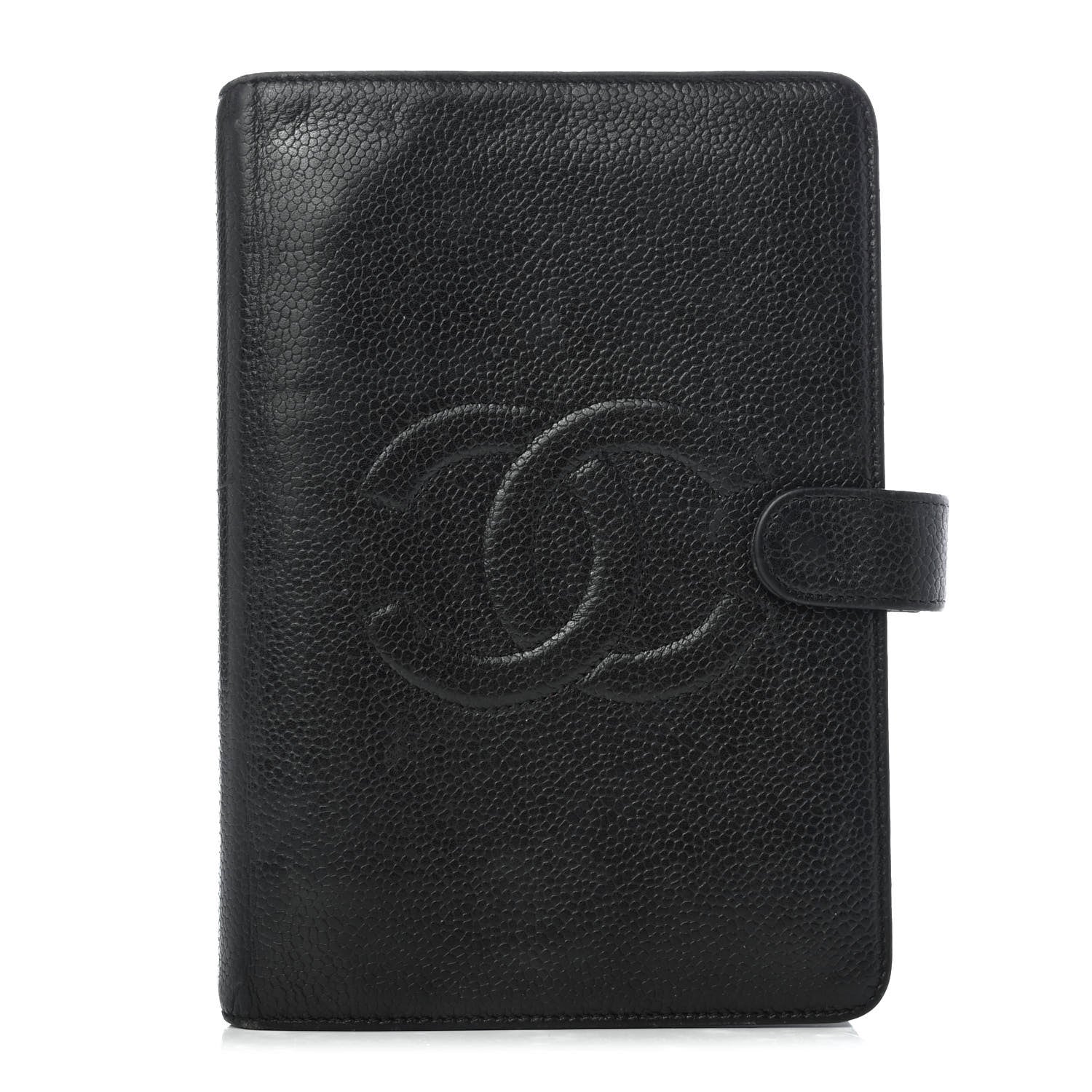 Chanel Caviar CC Medium Ring Agenda Planner Black 1 of 4