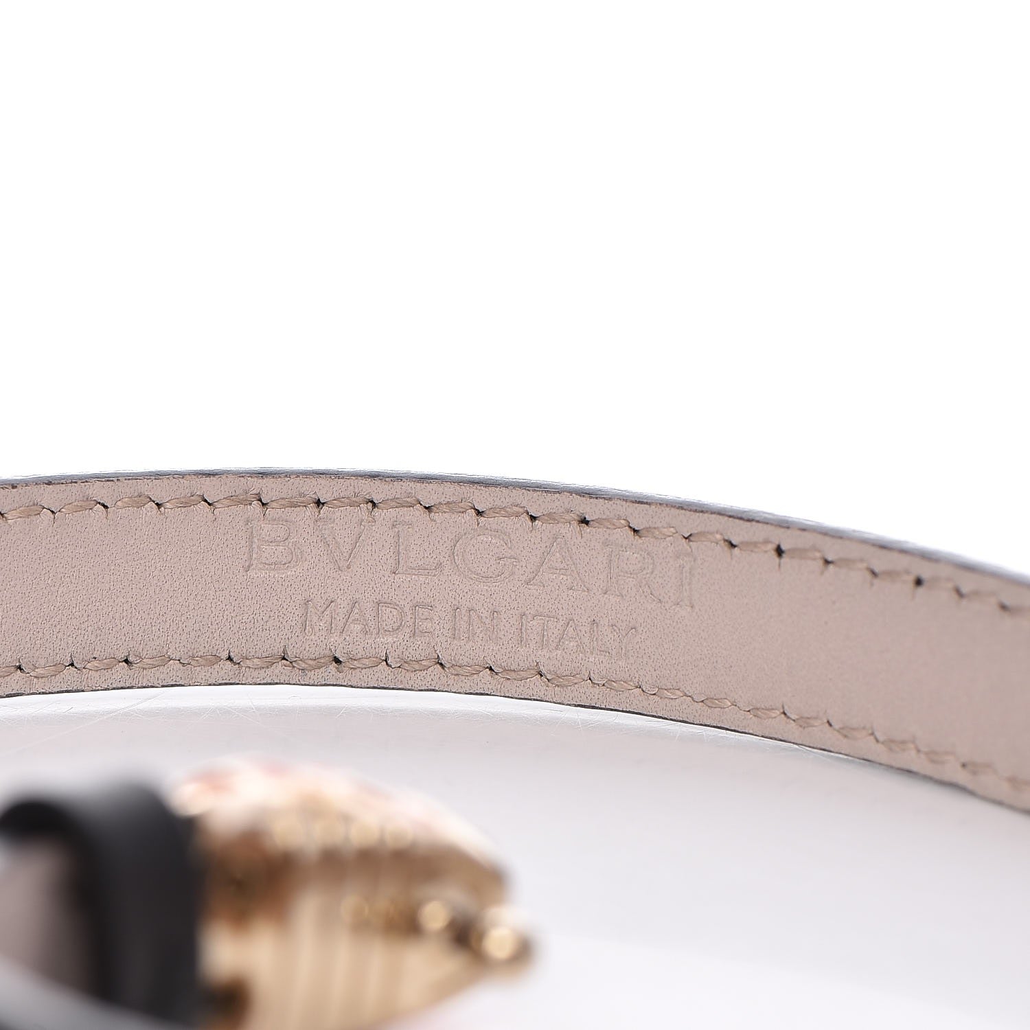 Bulgari Calfskin Serpenti Forever Double Coil Bracelet Black 5 of 7