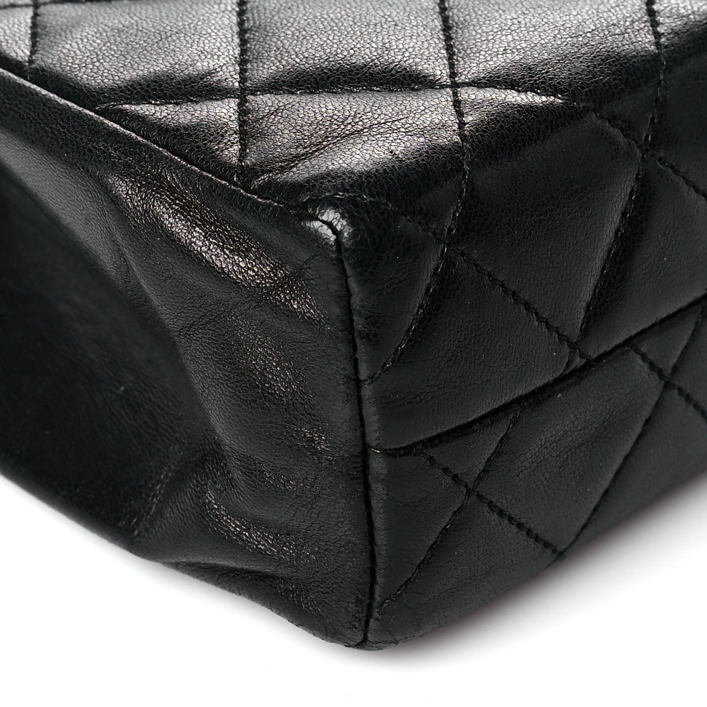 Lambskin Quilted Mini Flap Black