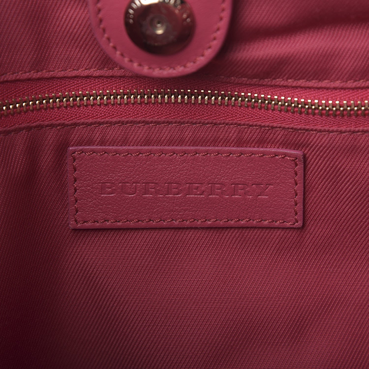 Burberry Haymarket Check Bow Canterbury Tote Pink 8 of 9