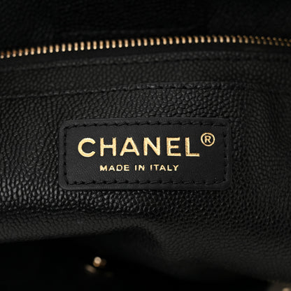 Chanel Caviar Quilted Small Shopping Tote Black 7 of 11