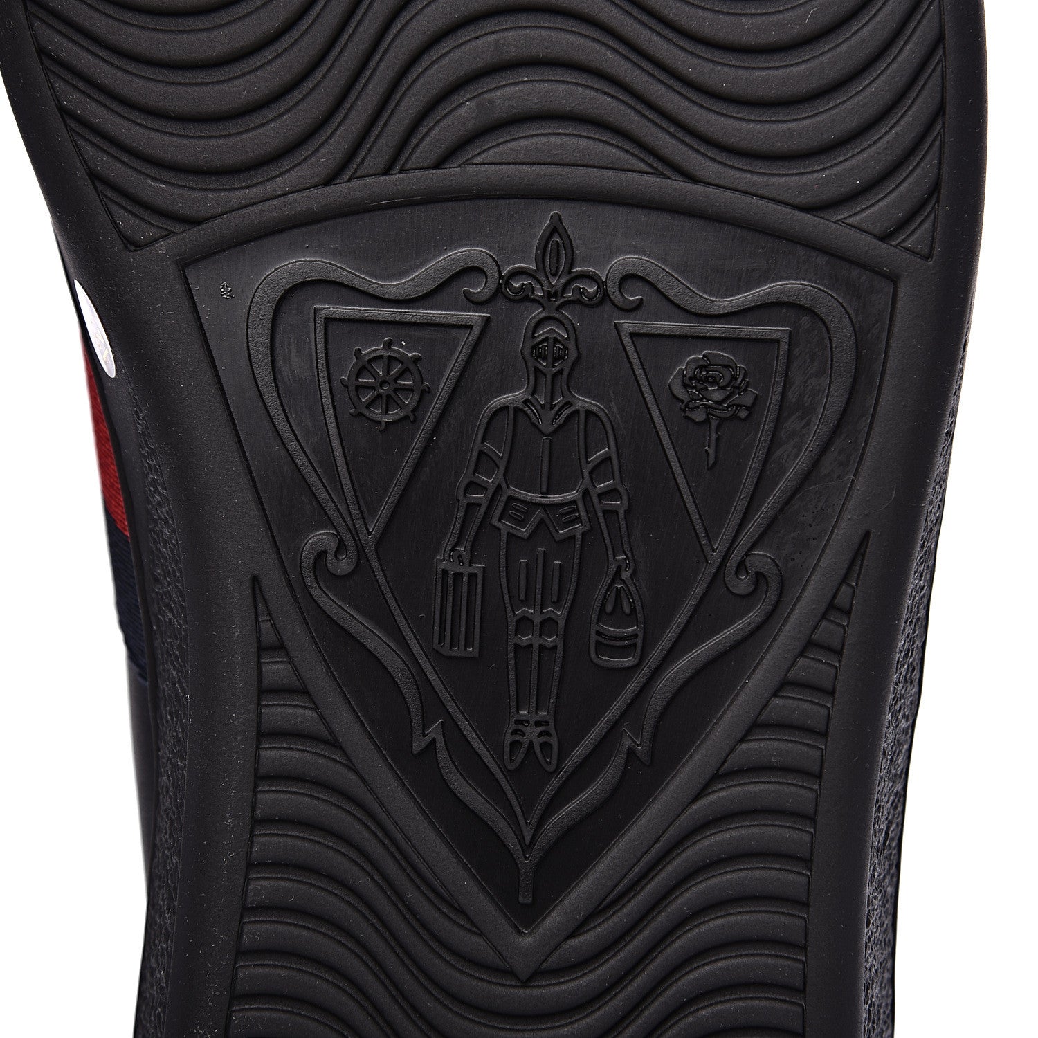 Gucci Calfskin Web Bee Embroidered Mens Ace Sneakers 12.5 Black 7 of 11
