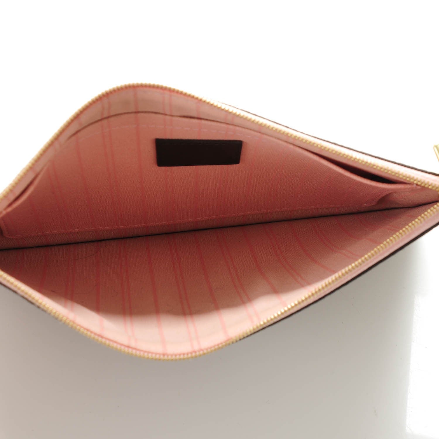 Louis Vuitton Damier Ebene Neverfull MM GM Pochette Rose Ballerine 5 of 6