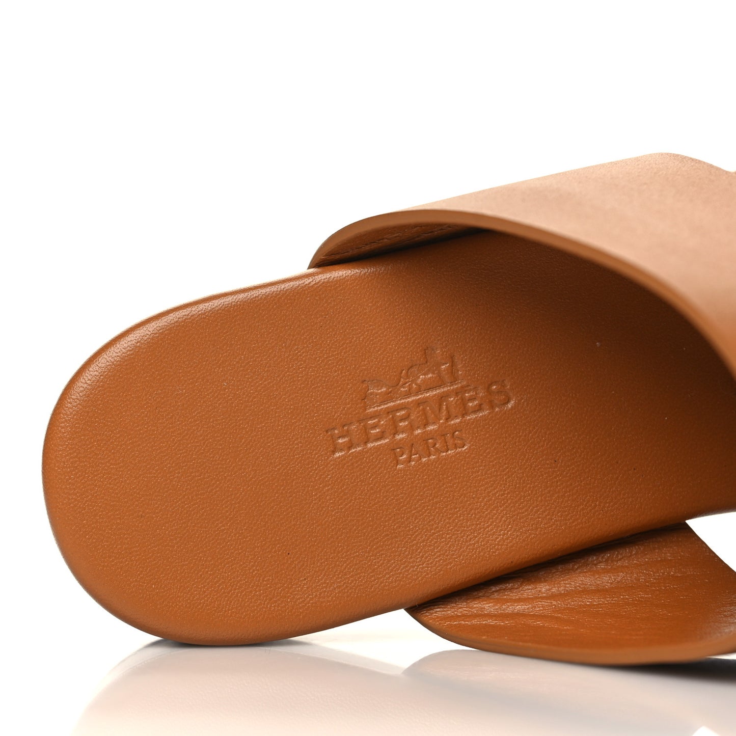 Calfskin Devise Sandals 37.5 Beige Dore