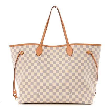 Louis Vuitton Damier Azur Neo Neverfull GM Rose Ballerine 3 of 14