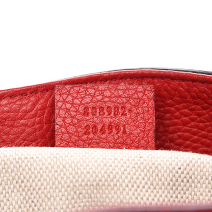 Gucci Pebbled Calfskin Medium Soho Chain Shoulder Bag Tabasco Red 8 of 13
