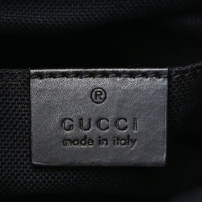 Gucci GG Supreme Monogram Web Small Flat Messenger Bag Black Grey 6 of 9