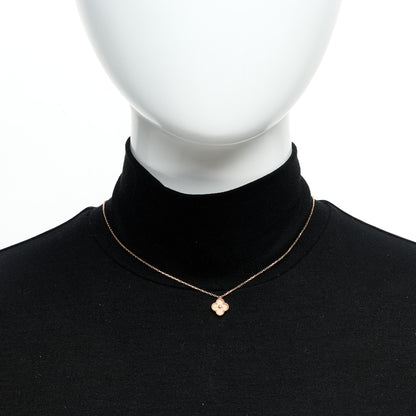 Van Cleef & Arpels 18K Rose Gold Sweet Alhambra Pendant Necklace 2 of 5
