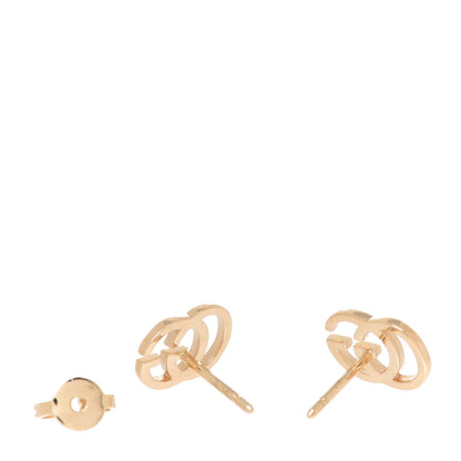 Gucci 18K Yellow Gold GG Tissue Stud Earrings 3 of 5