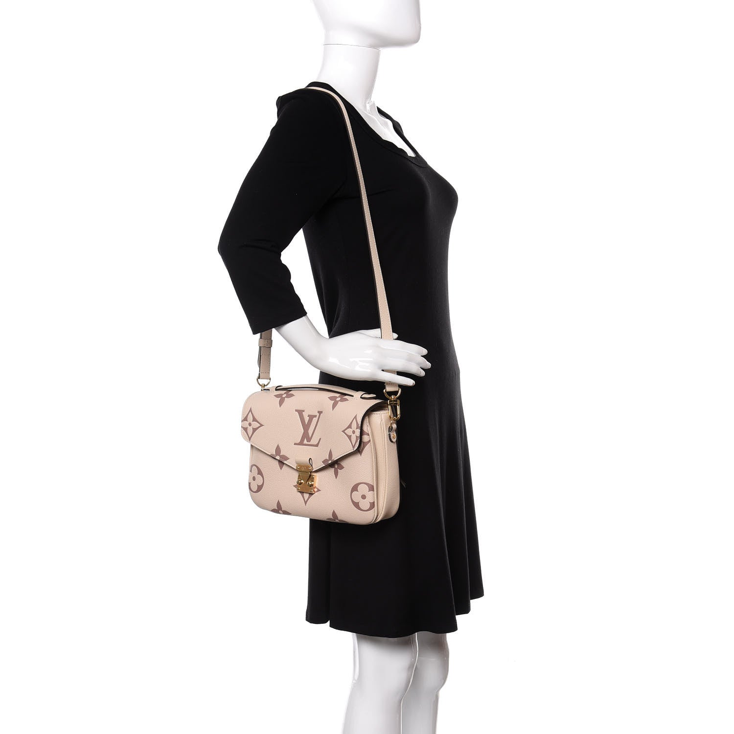 Louis Vuitton Empreinte Monogram Giant Pochette Metis Creme Bois De Rose 2 of 11