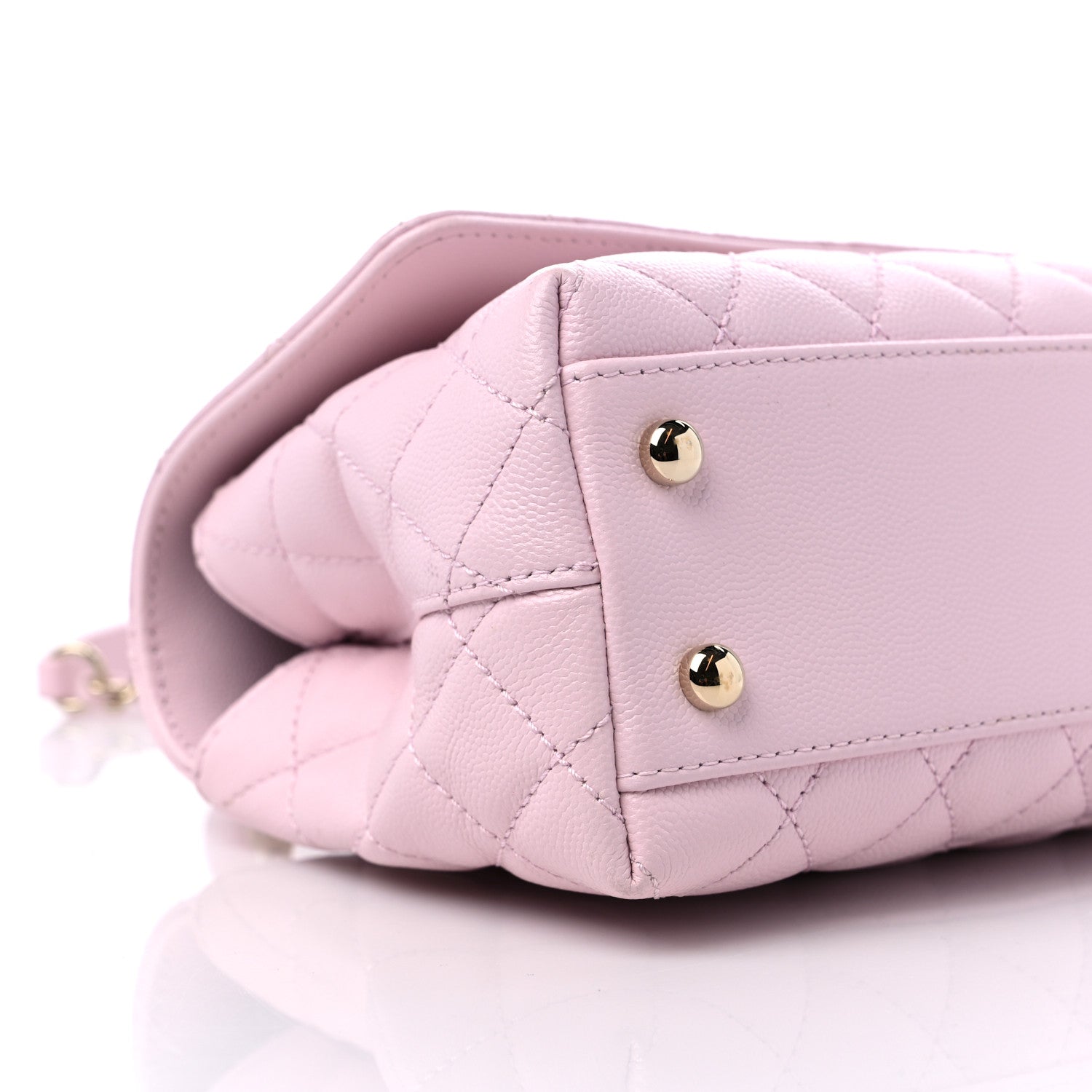 Chanel Caviar Quilted Mini Coco Handle Flap Light Pink 7 of 10