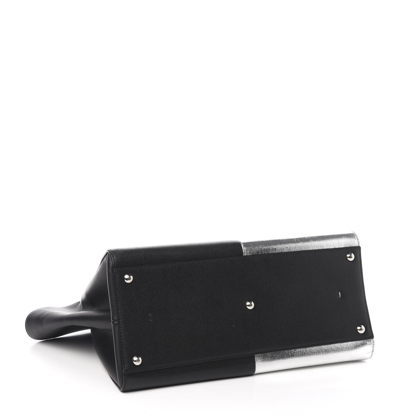 Vitello Elite Bi Color 3Jours Tote Argento Black