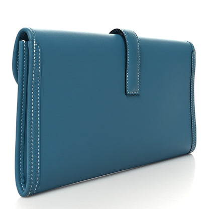 Hermes Swift Jige Elan 29 Clutch Blue Jean 3 of 10