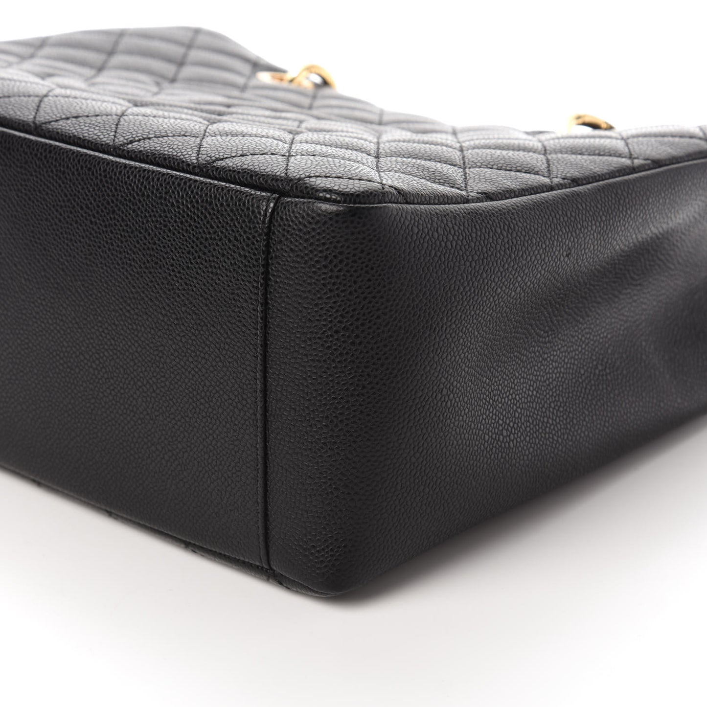 Caviar Quilted Grand Shopping Tote GST Black