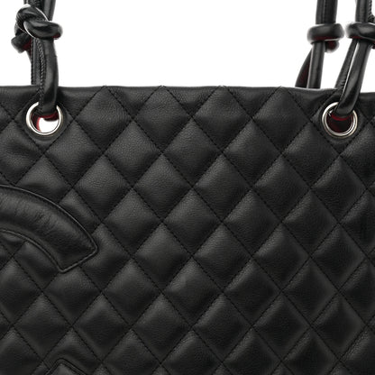 Chanel Calfskin Quilted Large Cambon Tote Black 9 of 13