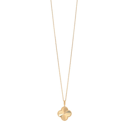 Van Cleef & Arpels 18K Yellow Gold Guilloche Magic Alhambra Long Necklace 1 of 4