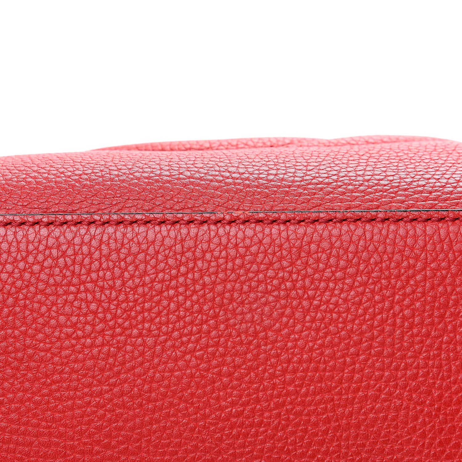 Gucci Pebbled Calfskin Large Soho Hobo Tabasco Red 9 of 13
