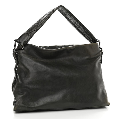 Chanel Lambskin Quilted Mademoiselle Hobo Black 3 of 14
