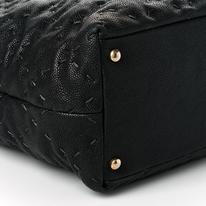 Chanel Caviar Stitched Tote Black 10 of 13