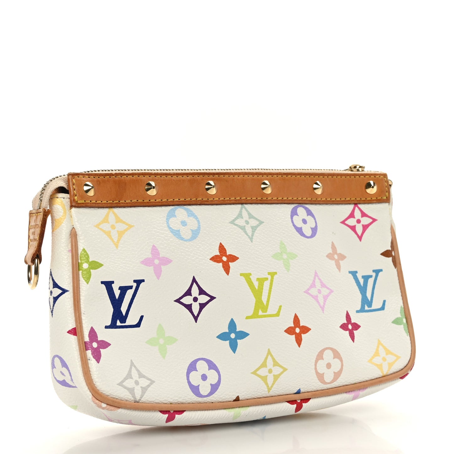 Monogram Multicolor Pochette Accessories White