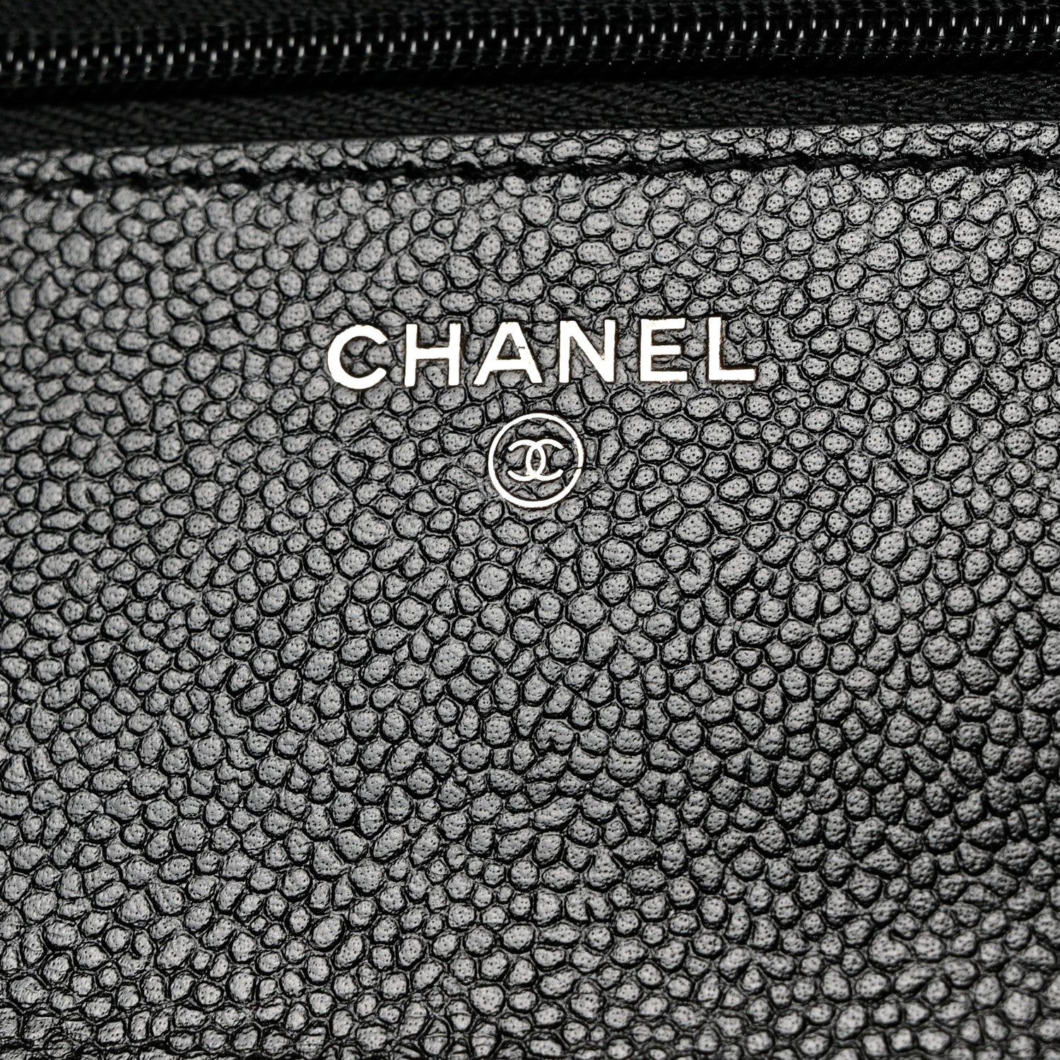 Chanel Caviar Quilted Chain CC Wallet On Chain WOC Black 6 of 11
