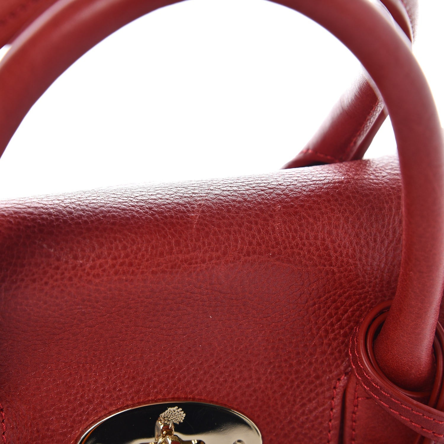 Mulberry Natural Leather Small Bayswater Poppy Red 11 of 12
