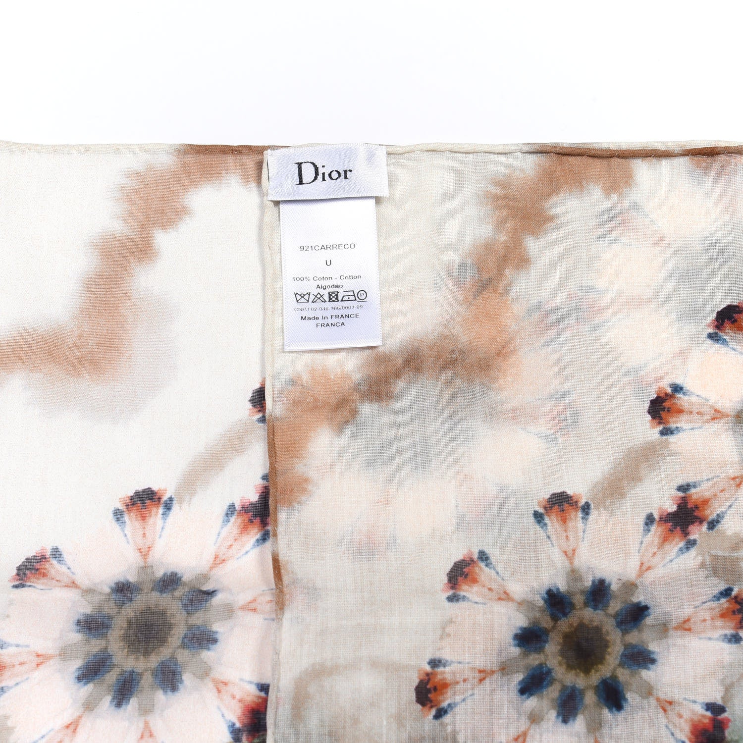 Christian Dior Cotton KaleiDiorscopic Square Scarf Multicolor 3 of 3