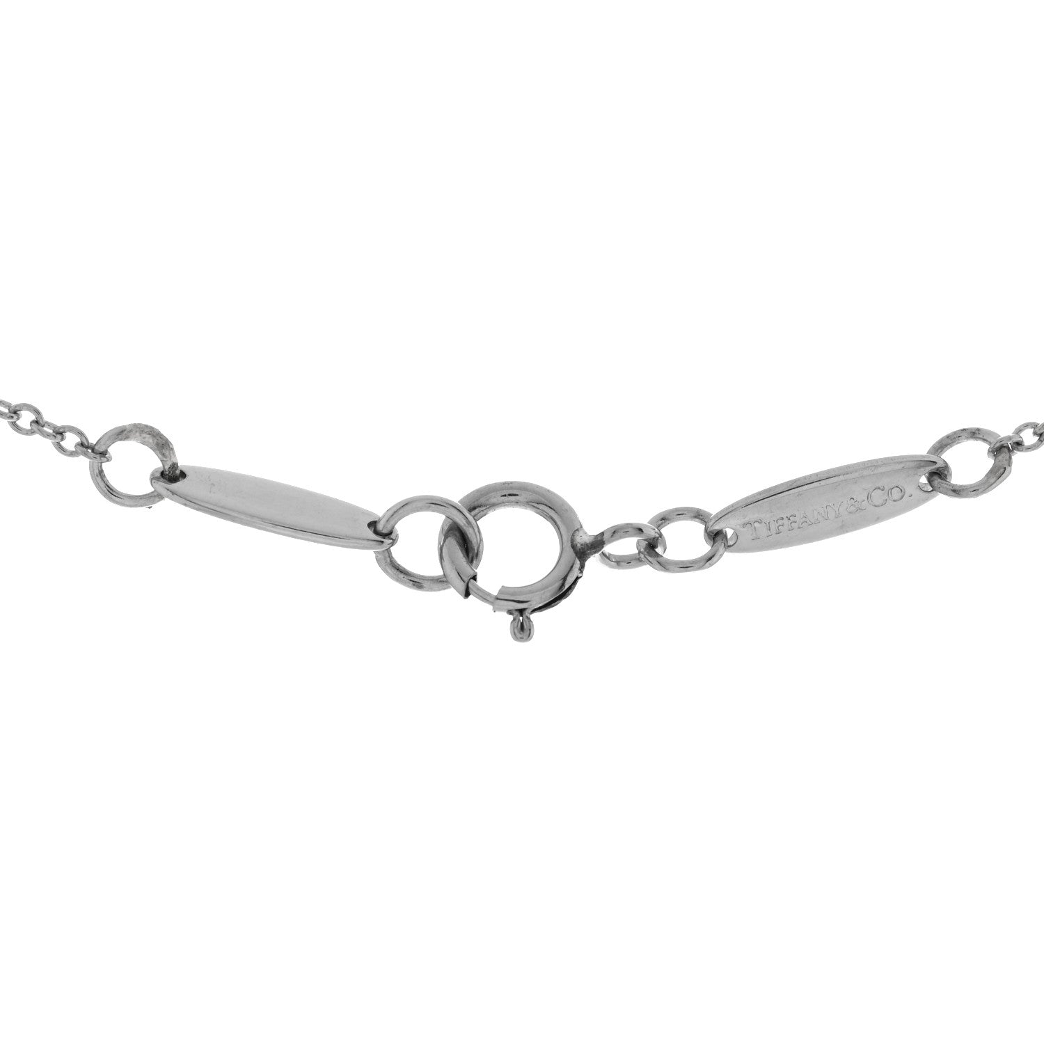 Tiffany Platinum Aquamarine Color by the Yard Necklace 4 of 4
