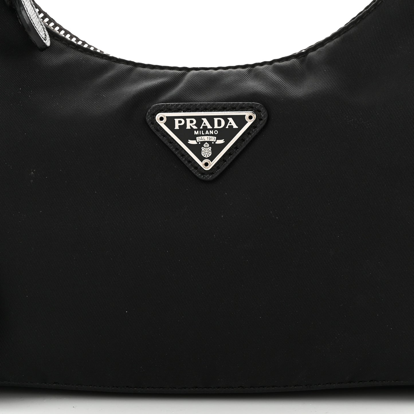 Tessuto Nylon Saffiano Mini Re-Edition 2005 Bag Black