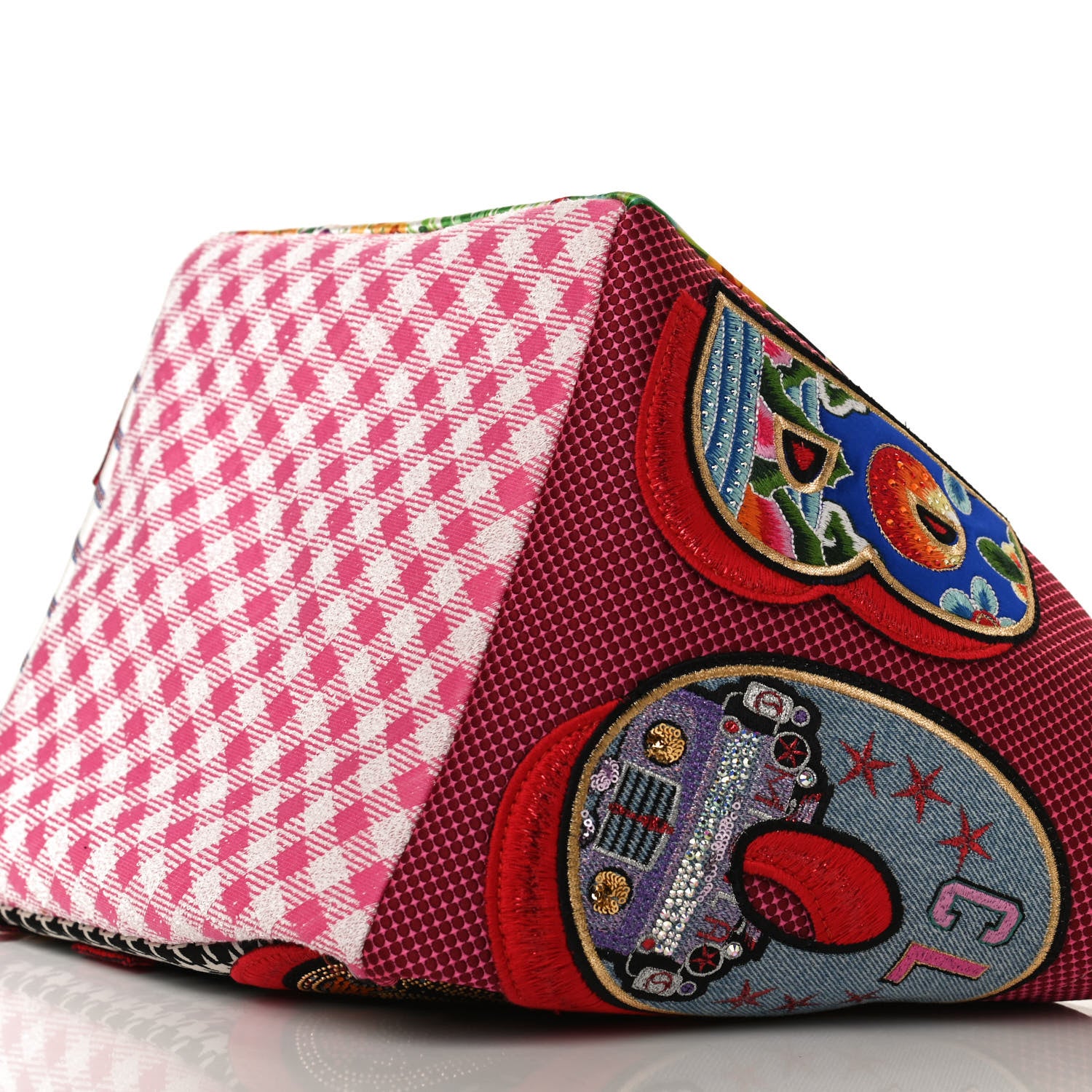 Christian Louboutin Canvas Embroidered Calfskin Caracaba Tote Multicolor 10 of 12