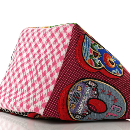 Christian Louboutin Canvas Embroidered Calfskin Caracaba Tote Multicolor 10 of 12