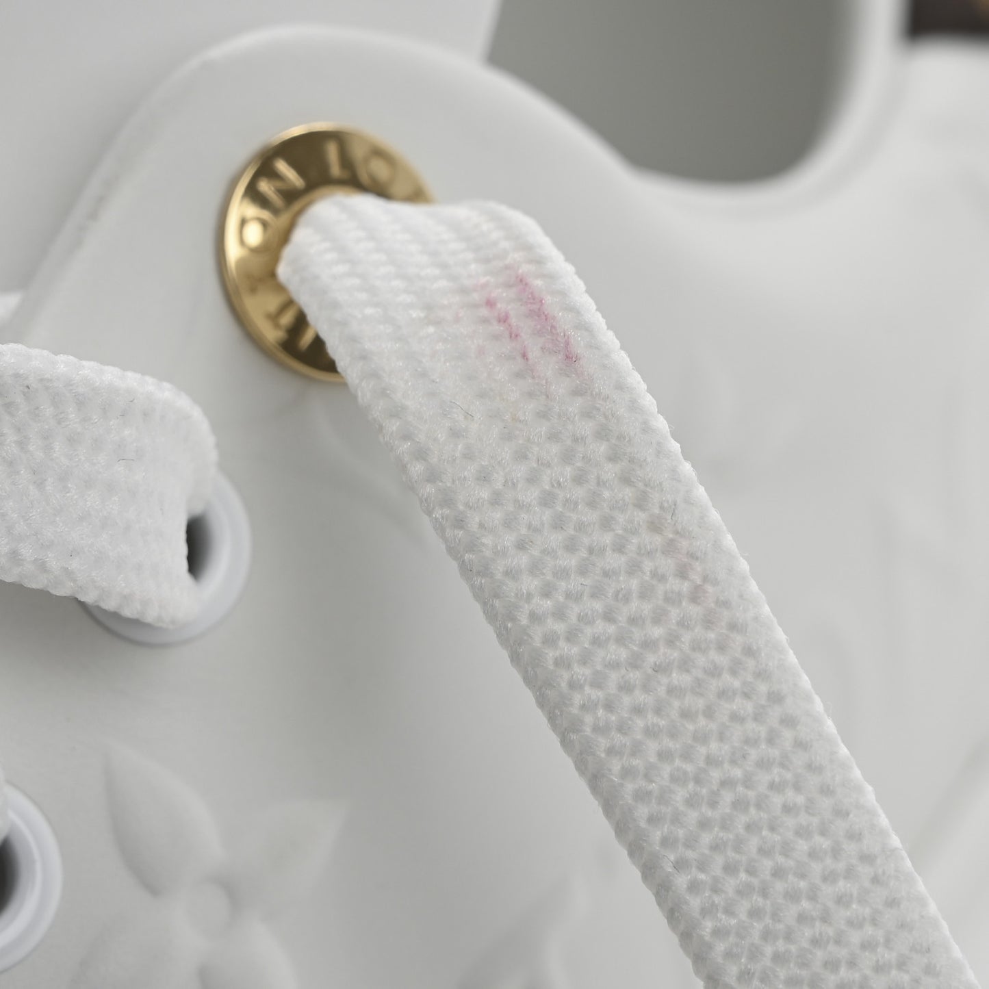 Lambskin Embossed Monogram Time Out Sneakers 39 White