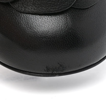 Chanel Lambskin Camellia Ballerina Flats 38 Black 9 of 11