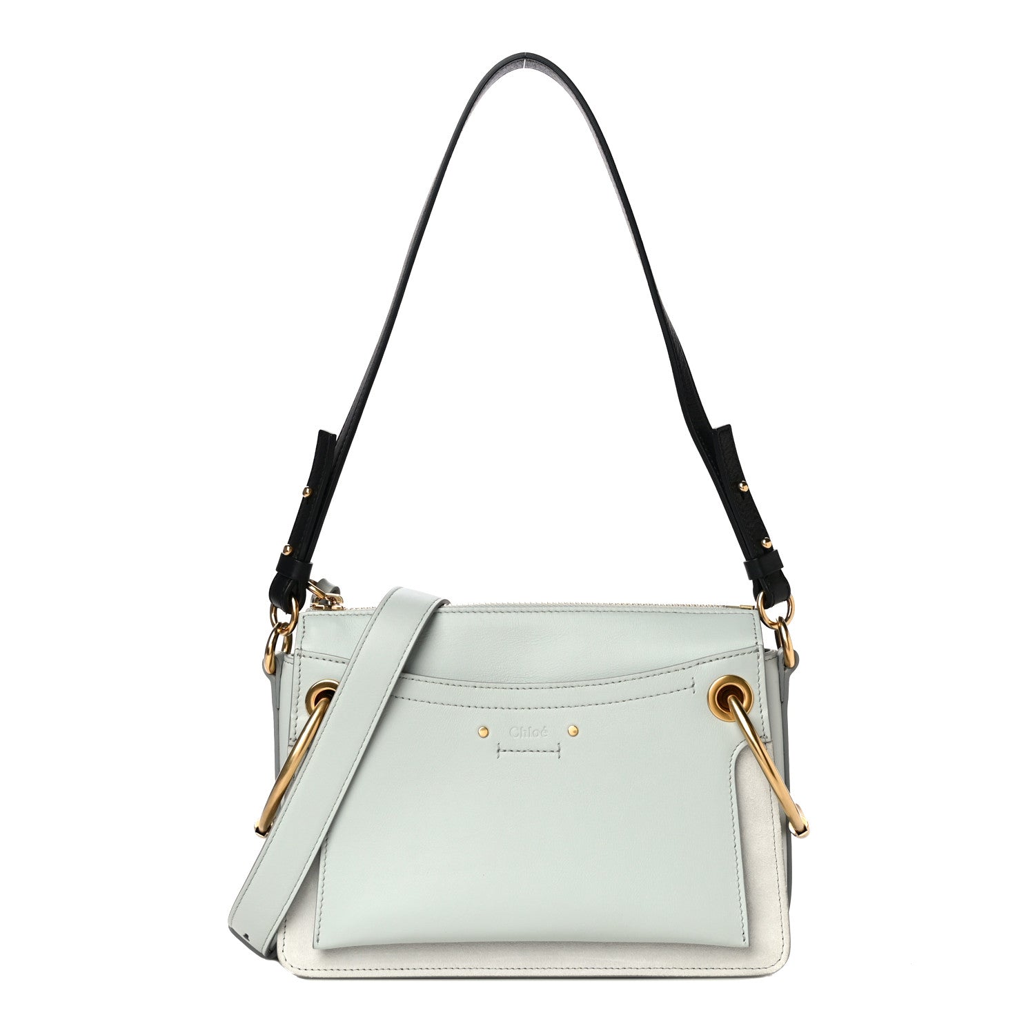 Chloe Calfskin Suede Medium Roy Bag Airy Grey 1 of 10