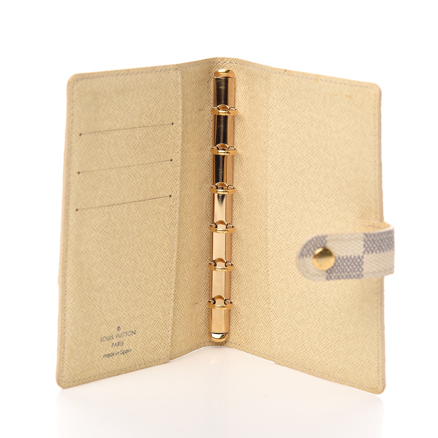 Louis Vuitton Damier Azur Small Ring Agenda Cover 4 of 7