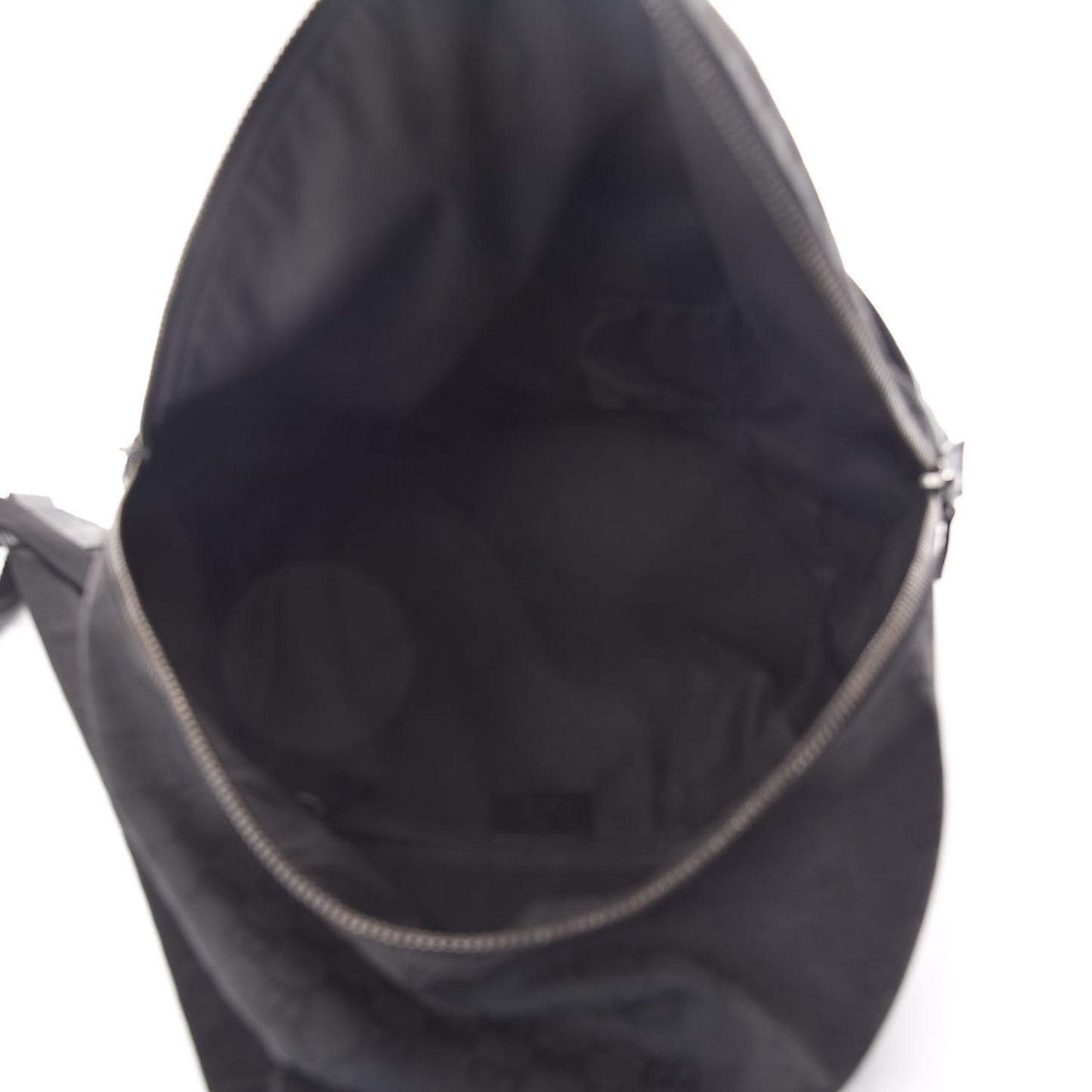 GG Monogram Web Medium Classic Backpack Black