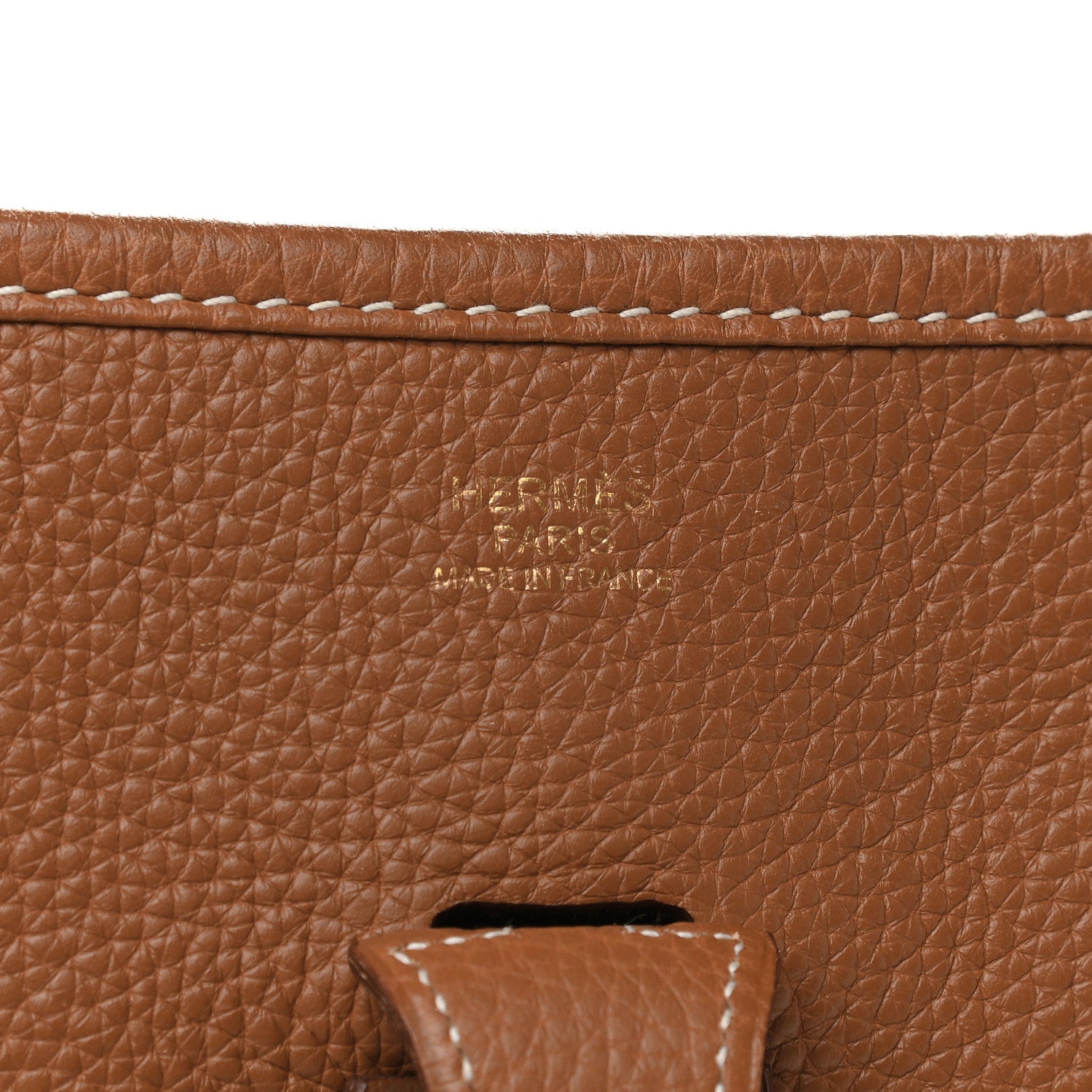 Hermes Taurillon Clemence Evelyne PM Gold 7 of 10